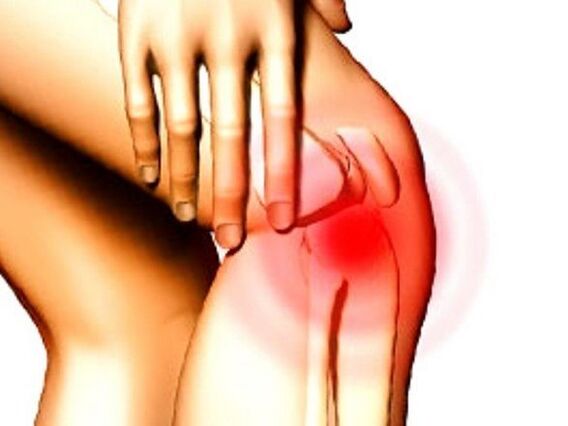 Acute pain in the knee caused by meniscus injury