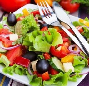 Vegetable salad for shoulder arthritis