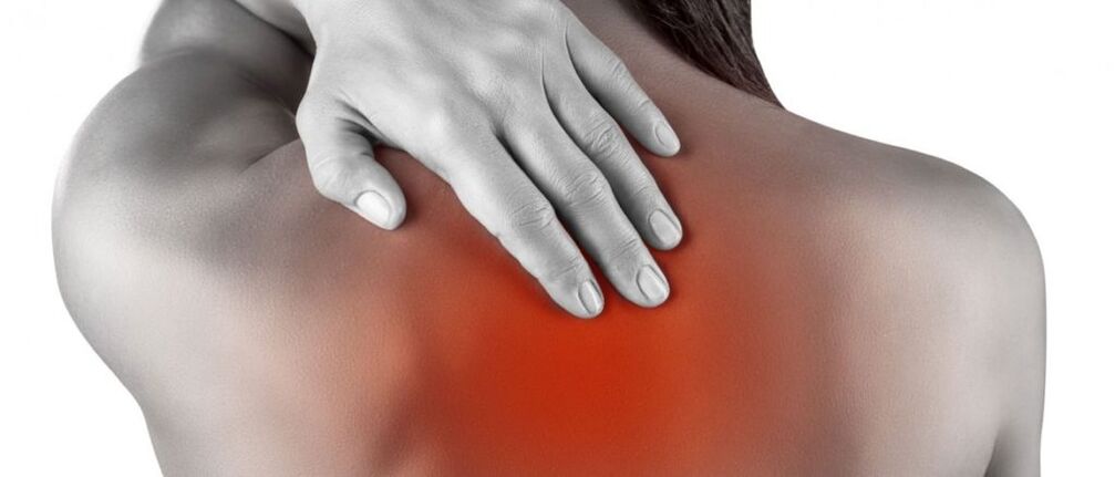 Back pain around the shoulder blades