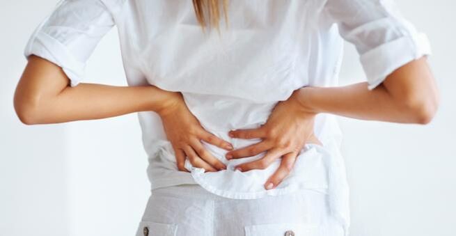 Low back pain in the lumbar region